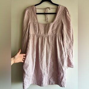 Ganni Hemp Babydoll Dress